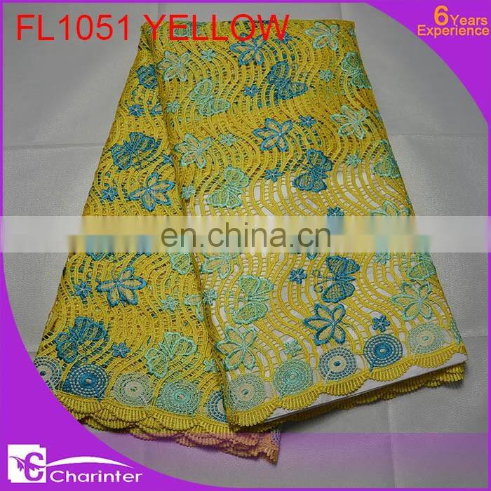 free shipping high quality african cord lace/latest design french guipure lace fabric