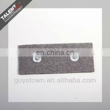 custom private brand name logo Metal and leather label for bag