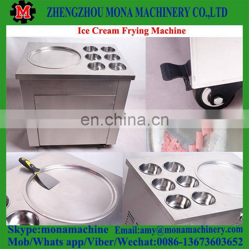 Factory supply hot sale flat pan fried ice cream machine/Thailand rolled fried ice cream machine with best price