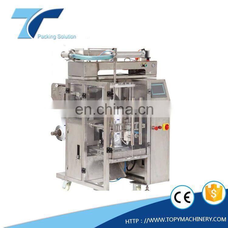PLC Control and Screen Operation Plastic Bag Milk Pack Packing Machine
