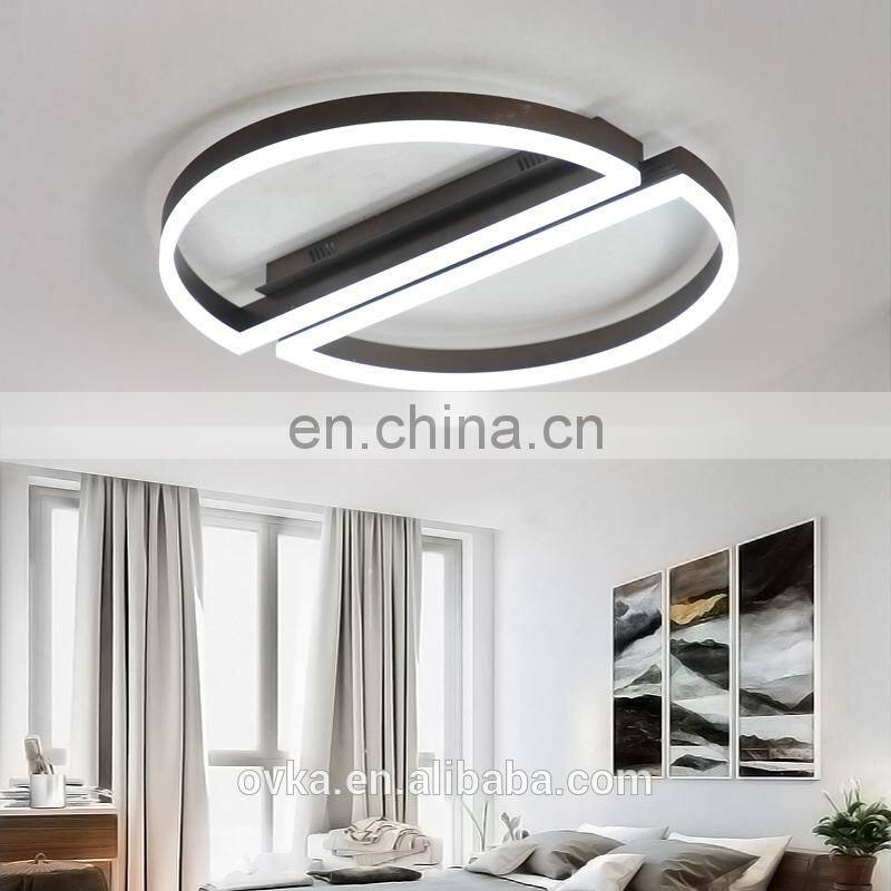 Fashion simple round restaurant lighting led ceiling light for living room