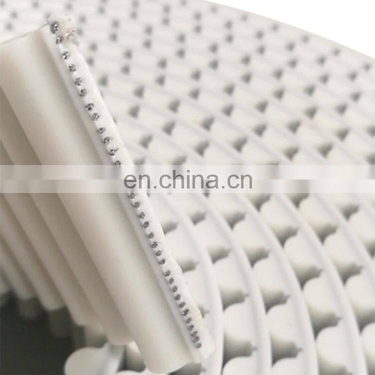 PU Open-ended belt white color steel wire Timing belt