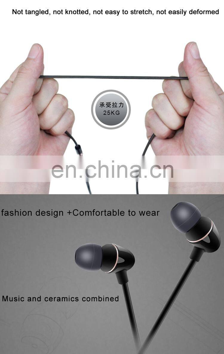 YooType 2021 best selling ceramics wired earphone piezo speaker stereo audio sounds wired earbuds