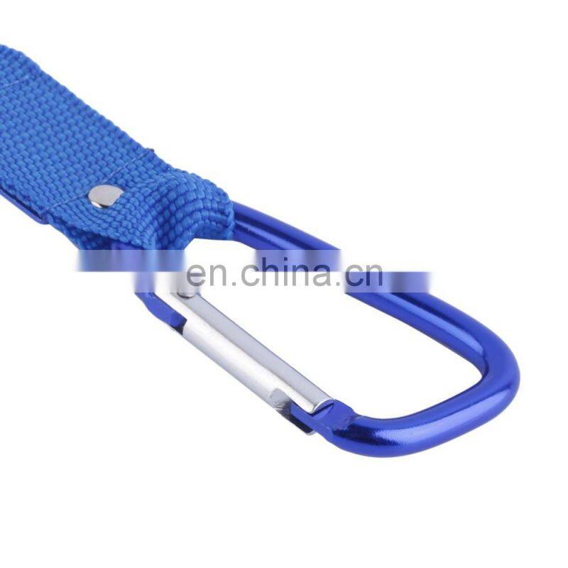 2017 New Carabiner Water Bottle Holder Camping Hiking Aluminum Rubber Buckle Hook high quality
