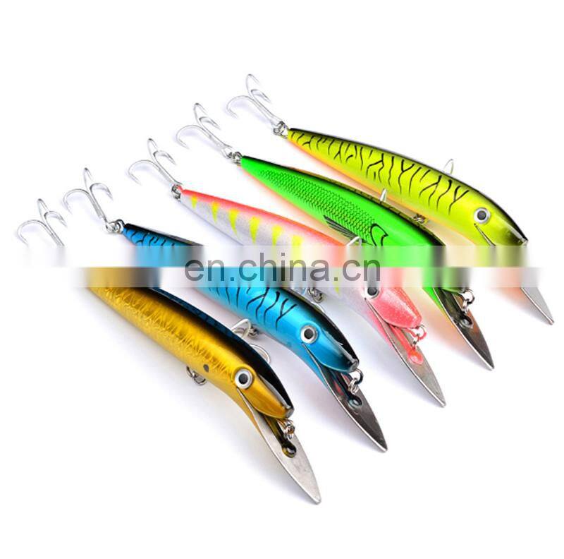 20cm 47g High Quality Wholesale Lifelike Metal Lip Long Casting Fishing Sinking Minnow Bait