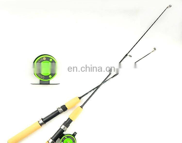 55cm 65cm 75cm glass lure fishing stick Cheap Fishing Stuff Raft Kids Ice fishing Shrimp rod for Winter outdoors