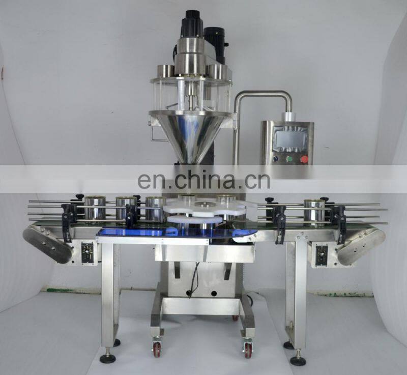 Automatic spice jars packaging machines auto spice powder plastic bottle jar filling machine cheap price for sale