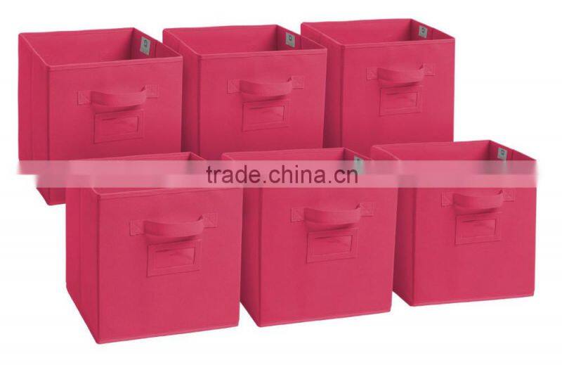 Non-woven storage bins, Folding Basket set of 6