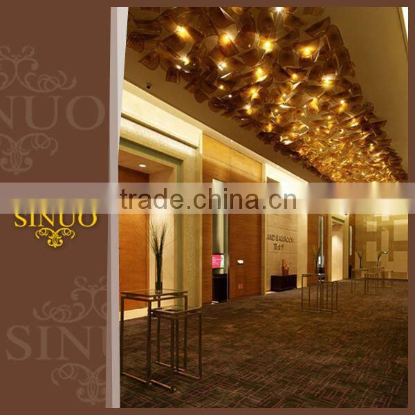 Best price blown glass power outlet hotel wall lamp