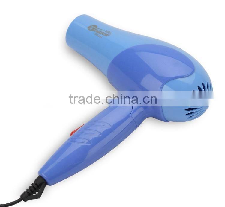 Wholesale foldable mini hair dryer, color can be customized, ideal as gift