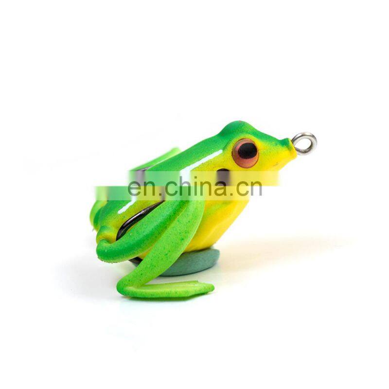 JOHNCOO Quality Kopper Artificial Bait Fishing Lure Soft Frog Lure 50mm 11g Frog Soft Plastic Snakehead Lure Simulation