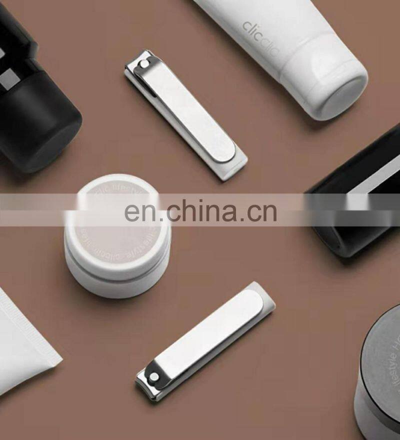 Original Xiaomi Mijia Stainless Steel Nail Clippers With Anti-splash Cover Portable nail clippers