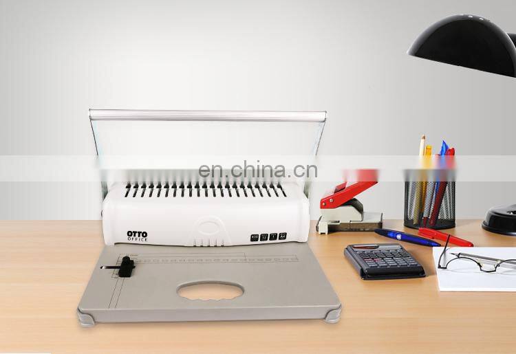 Top Quality Manual Small Binder Machine Office A4 Size Comb Binder 21 Holes Paper Book Binding Machine