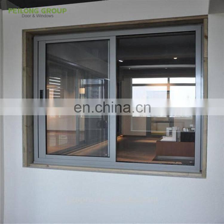 Modern design 3-rails thermal break aluminum frame sliding panels doors and windows tempered glass soundproof sliding window