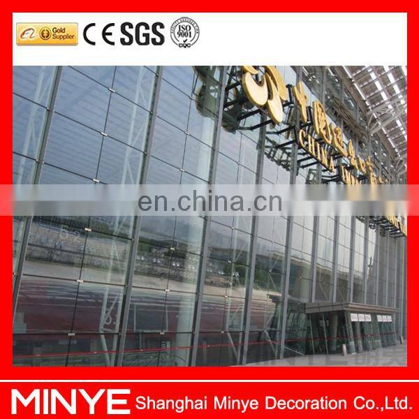 unitized system aluminum curtain wall design glass wall for building