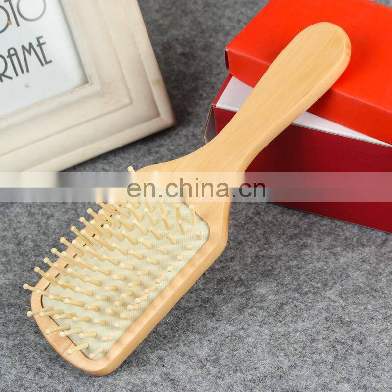 Wooden Bamboo Hair Brush Improve Hair Growth Wood hairbrush Prevent Hair Loss Anti-static Comb