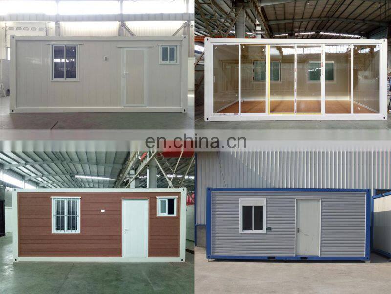 Mobile steel frame container house flat pack sandwich panel home portable prefab building