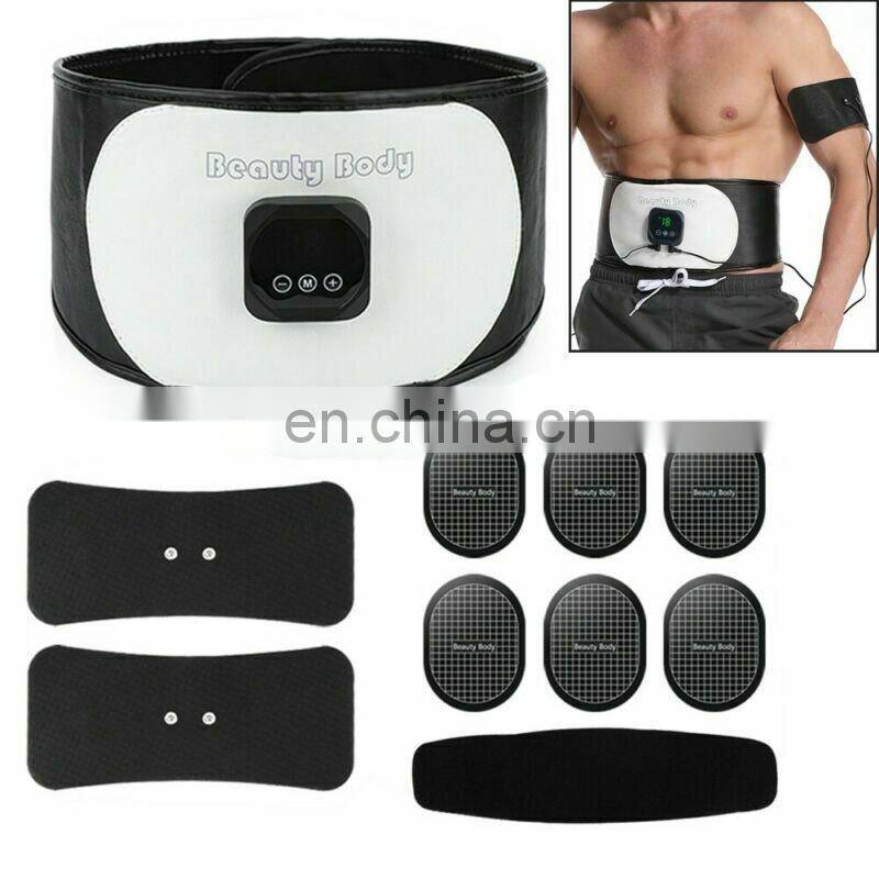 Pro EMS Muscle Training Gear Abdominal Body Fitness Toner ABS Fit Workout Belt