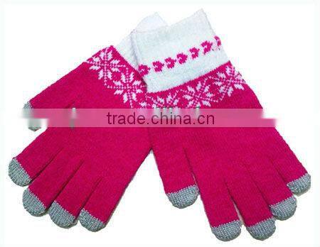 New fashion 2015 custom winter warm phone touch screen glove,warm gloves