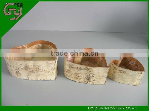 2014natural material green heart shape crafts for home deco