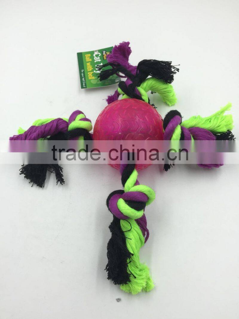 Pet Cotton Rope Toys with Tennis Ball, Pet Toys,Dog Toys