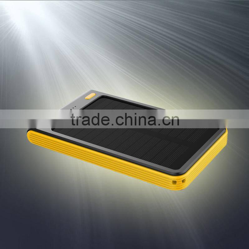 Solar charging treasure,Solar mobile power supply Cellular phone charging treasure 6000 mah