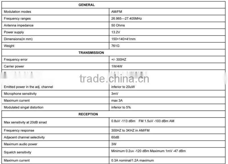 AT-300M am fm cb radio with display