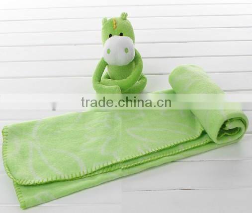 animal fleece baby blanket/animal rabbit hippo blanket/plush animal baby blanket