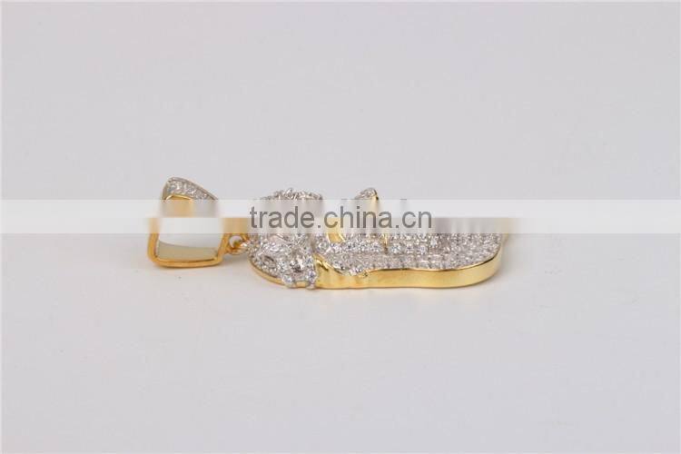 China factory wholesale brass or silver hip hop jewelry pendant jesus pendant