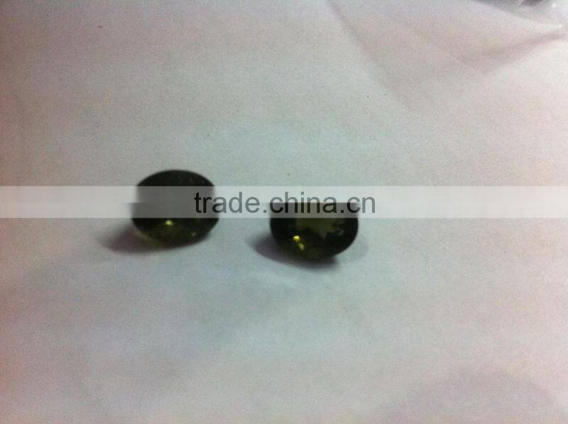 Oval Cut Moldavite Gemstones