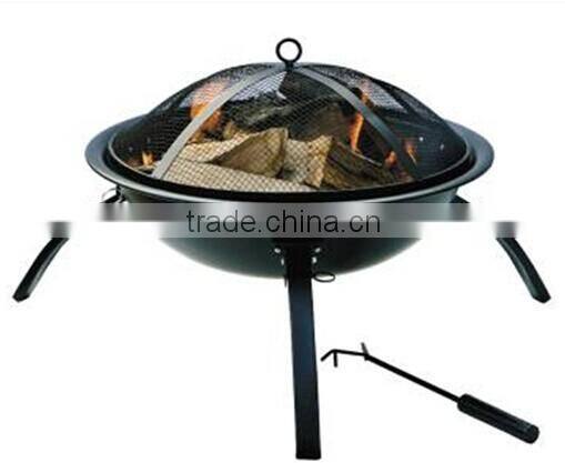 22.5inch Folable Portable Iron Cast Outdoor Fire Pit fire bowl