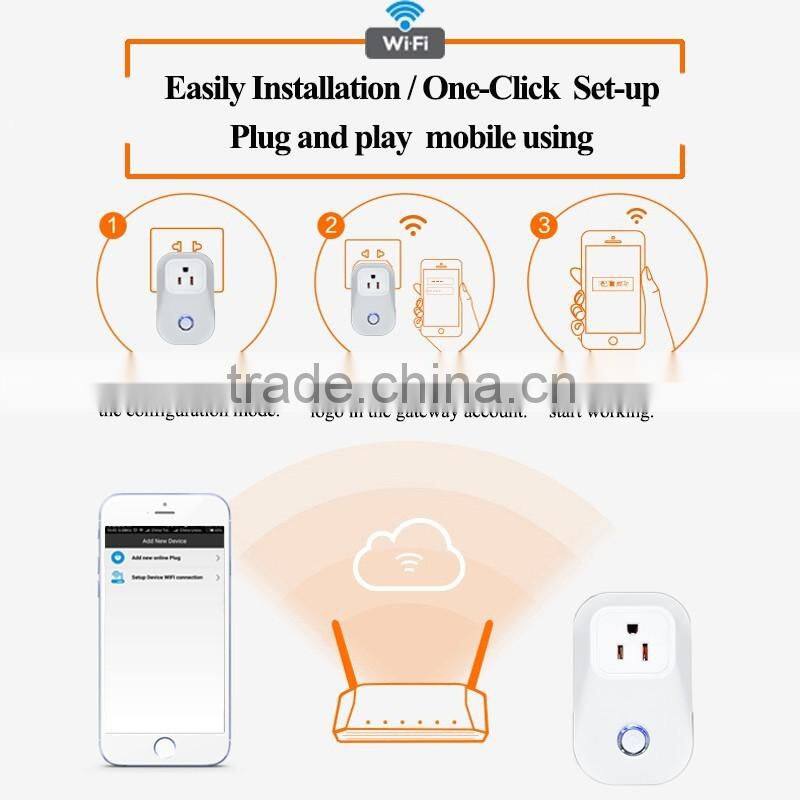 Electrical socket WiFi wall power plug