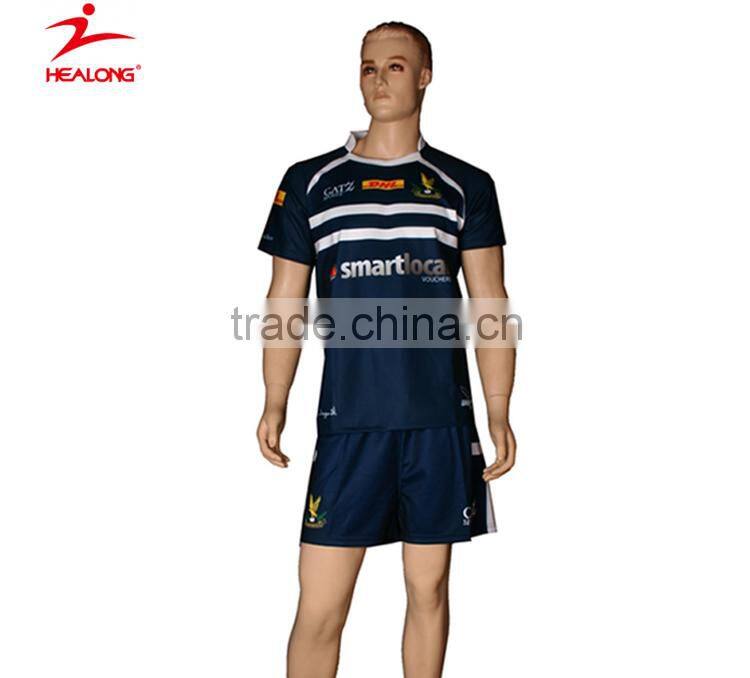 dry sublimation breathable jersey rugby apparel with high quality