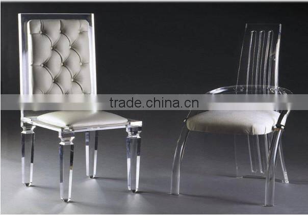 home elegance acrylic chair with spongy cushion for living room