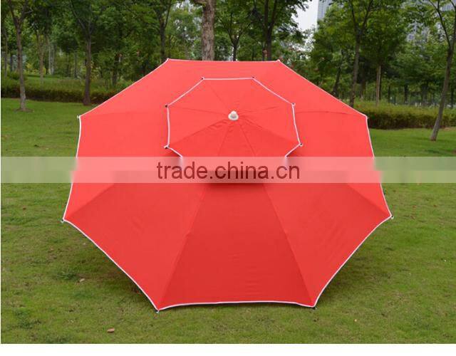 Gaint double layer red sunshade patio umbrellas 3m