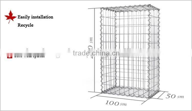 Welded gabion mesh Fencing / gabion wall construction / Gabion Fence