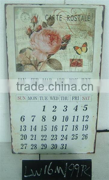 beautiful flower calendar design wood home decor