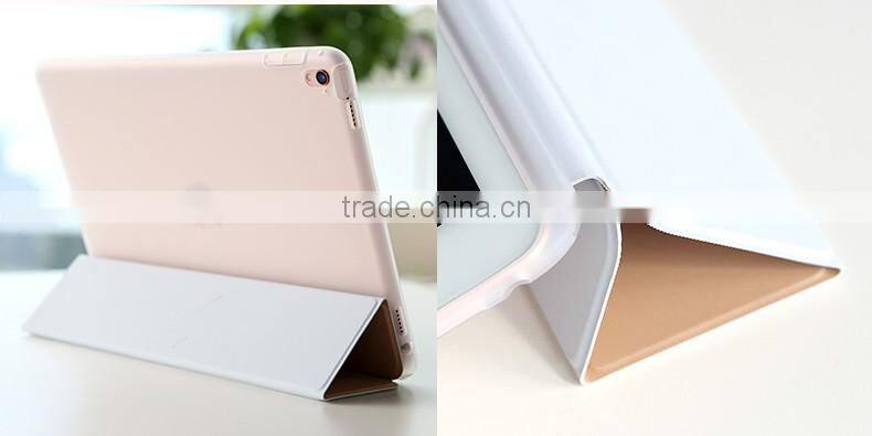 Original Rock High Quality PU Case for iPad Pro 9.7 inch Phantom Series Smart Magnetic Adsorption Case Double Side Use MT-5620