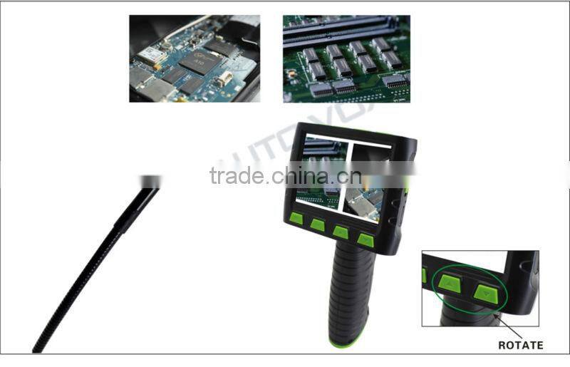 3.5 inch lcd monitor snake pipe borescope inspection camera 9.9mm