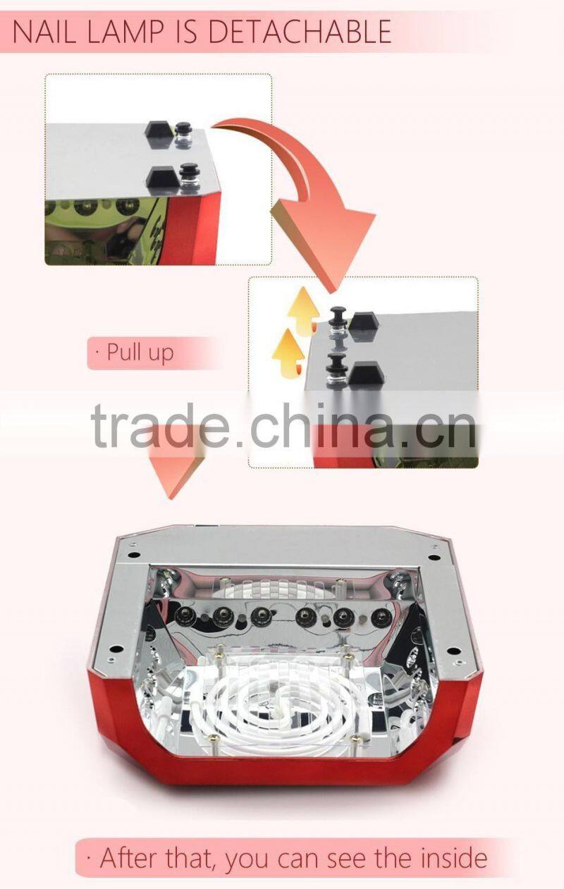 36W UV Lamp LED Ultraviolet Lamp UV Nail Dryer Dryers Nail Lamp Diamond Shaped Curing for UV Gel Nails Polish Nail Art Tools