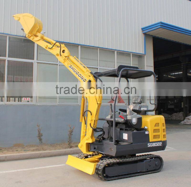 cheap mini crawler excavator/ New Condition and Crawler Excavator Moving Type/2.2 ton Mini hydraulic excavator