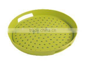 Plastic Round Trays and Fruit, beverage trays