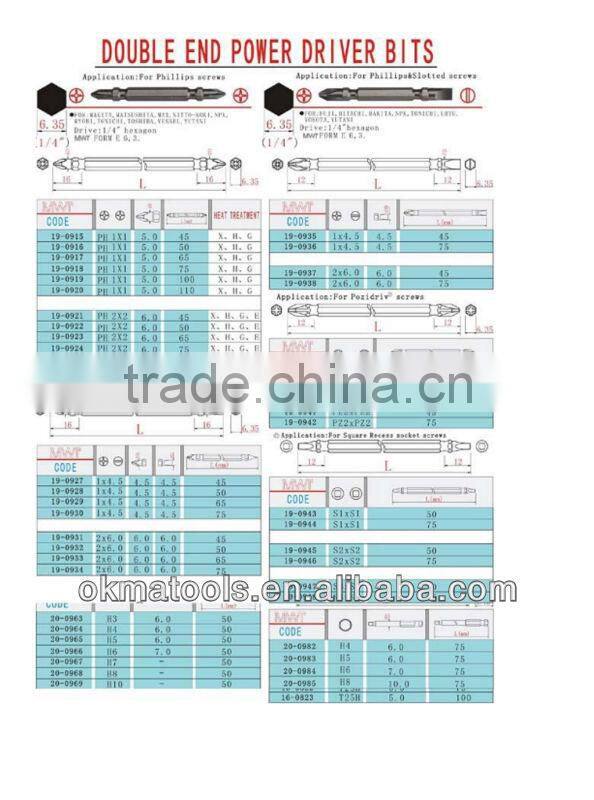G7 Hex Drive POWER DRIVER BITS