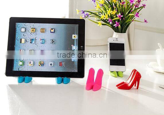 Charming silicone high-heel shoe mobile phone holder