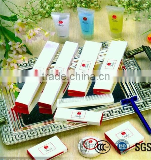 Affordable and luxury hotel guestroom amenities supplies set