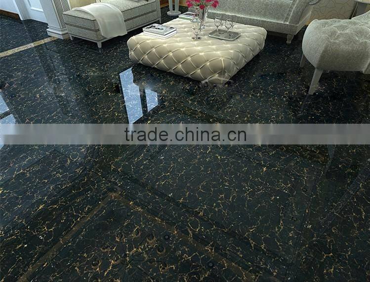 Black nano polished pulati series porcelain floor tiles