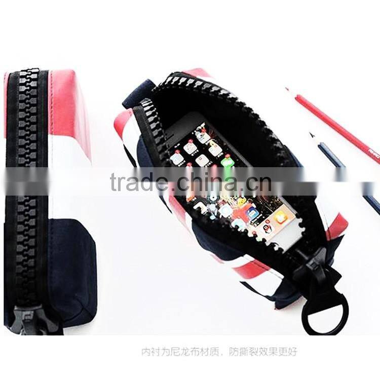 France flag printing canvas rectangle pencil case