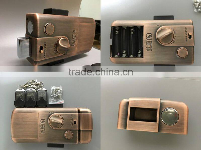 Higher-Tech, wireless lock for wooden door (LY15CR2-11BM)