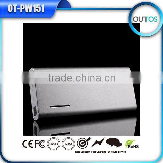 Made in china external portable charger high capacity power bank with small size