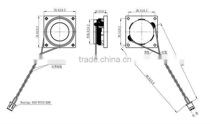 34mm 8ohm 1W micro internal speakers for laptop